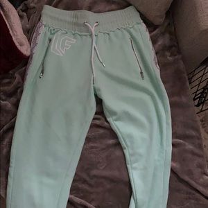 LF brand mint green joggers